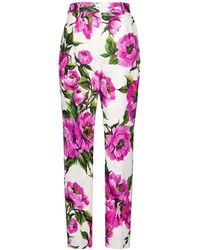 Dolce & Gabbana - Slim-Fit Trousers - Lyst