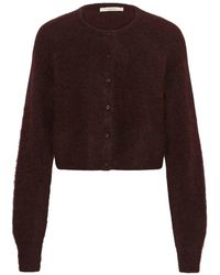 Gestuz - Truien & Vesten ,Paars ,Wol Alpha Gz Korte Cardigan - Lyst