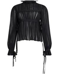 Alberta Ferretti - Cropped Bluse - Lyst