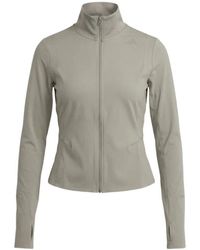 adidas - Fitness ,Grijs ,Polyester Training Mid Layer Jacket - Lyst