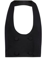 Nina Ricci - Jassen ,Zwart ,Leer Open Rug Op Maat - Lyst
