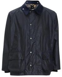 Barbour - Jassen ,Blauw ,Katoen Bedale Jacket - Lyst