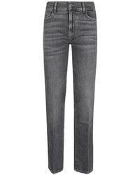 7 For All Mankind - Graue bootcut denim jeans 7 for all kind - Lyst