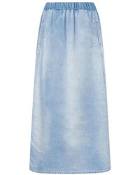 Moschino - Rokken ,Blauw ,Katoen Lichtgewicht Katoenen Denim Rok - Lyst