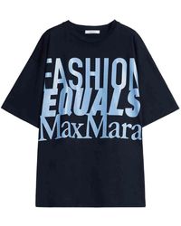 Max Mara - Tops ,Blauw ,Blauwe T-Shirts En Polo's - Lyst