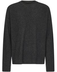 Uma Wang - Trui Met Ronde Hals En Ribbelstructuur - Lyst