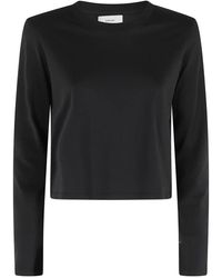 Loulou de Saison - Tops ,Zwart ,Masal Lds Roundneck Longsleeve - Lyst