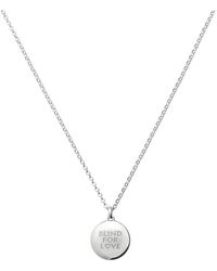 Gucci - Accessoires ,Grijs ,Blind For Love Hanger Ketting - Lyst