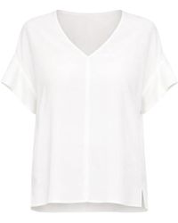 Liu Jo - Loose Fit V-Neck Blouse - Lyst