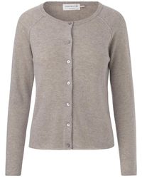 Rosemunde - Truien & Vesten ,Grijs ,Wol Aida Alpaca V-Neck Cardigan - Lyst