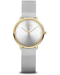 Bering - Dameshorloge Classic 29 Mm 3 Atm Saffierglas Slim Design Milanese Armband 15729-010 - Lyst