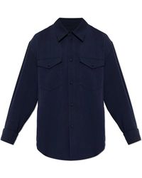 KENZO - Overshirt Van Scheerwol - Lyst