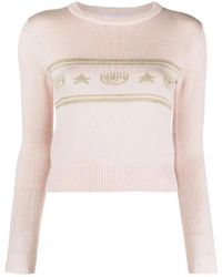 Chiara Ferragni - Round-Neck Knitwear - Lyst