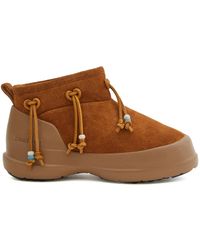 Moon Boot - Schoenen ,Bruin ,Suède Chunky Suede Slip-On Laarzen - Lyst