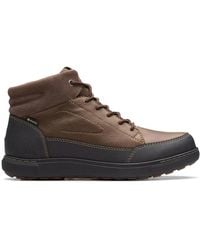 Clarks - Wasserdichter lederknöchelstiefel - braun - Lyst