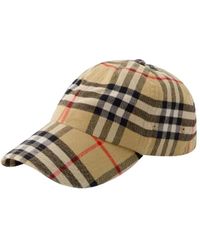 Burberry - Baumwolle hats - Lyst