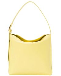 Twinset - Gelbe leder hobo tasche jolie - Lyst