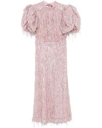 ROTATE BIRGER CHRISTENSEN - Paillettenverziertes rosa kleid - Lyst