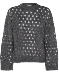 Brunello Cucinelli - Round-Neck Knitwear - Lyst
