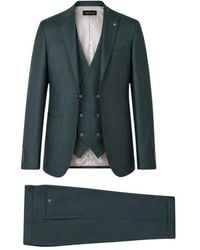 Luigi Bianchi - Kostuums ,Groen ,Single Breasted Suit - Lyst