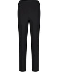 Joseph Ribkoff - Pantaloni noir elasticizzati a vita alta con accessorio logo - Lyst