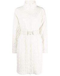 Twinset - Gepolsterte Jacke Mit Ovalem Gürtel - Lyst