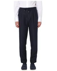 Brunello Cucinelli - Blaue Wollhose Stilvolles Modell - Lyst