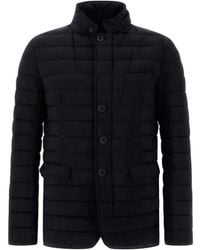 Herno - Jassen ,Zwart ,Polyester Il Giacco Jacket - Lyst