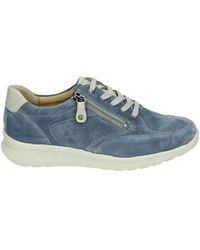 Hartjes - Schoenen ,Blauw ,Suède Blauwe Suède Lage Sportschoenen - Lyst
