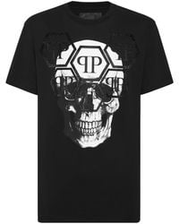 Philipp Plein - T-Shirt Rundhals Ss Stones Skull - Lyst