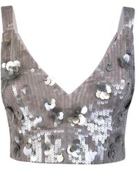 P.A.R.O.S.H. - Sleeveless Tops - Lyst