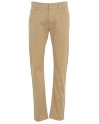 Jacob Cohen - Slim Fit Bard Hose Mit Logo - Lyst