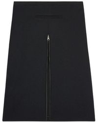 Courreges - Midi Rok Met Rits Aan De Voorkant - Lyst