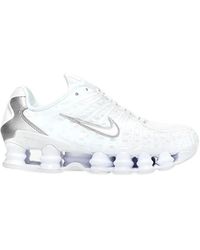 Nike - Shox Tl Wit Metallic Zilver Max Sneakers - Lyst