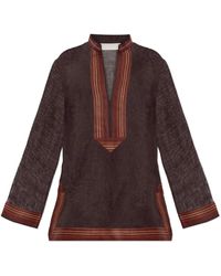Tory Burch - Linnen Top - Lyst