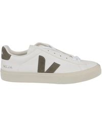Veja - Campo Chromefree Leder extra weiß khaki - Lyst