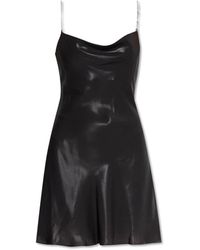 DIESEL - Kleedjes ,Zwart ,Polyester Strap Dress D-Minty - Lyst