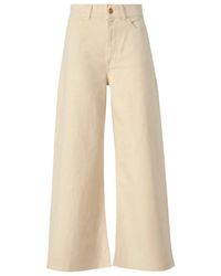 3x1 - Jeans mit hoher taille und weitem bein hellen - Lyst