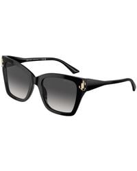 Jimmy Choo - Stijlvolle Zonnebril Met Grijs Verloopglas - Lyst