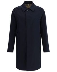 Burberry - Klassischer Baumwollmantel Mit Karofutter - Lyst