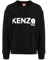 KENZO - Blumenmuster Crew Neck Sweatshirt - Lyst