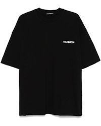 Cole Buxton - Zwarte T-Shirt Met Logo Print En Ronde Hals - Lyst