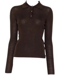 JC Sophie - Ribbed Polo Sweater - Lyst