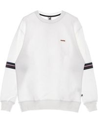 Kangol - Hoodies & Sweatvesten ,Wit ,Katoen Heritage Lichtgewicht Crewneck Sweatshirt Off - Lyst