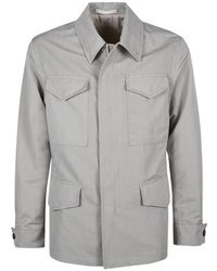 Eleventy - Jassen ,Groen ,Katoen Sahariana Jacket - Lyst