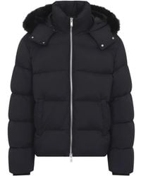 Moose Knuckles - Jassen ,Zwart ,Leer Everest Puffer Hooded Jacket - Lyst