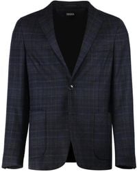 ZEGNA - Wollen Jas Met Revers En Zakken - Lyst