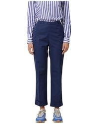 Aspesi - Broeken ,Blauw ,Klassieke Herenbroek - Lyst