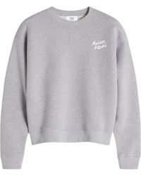 Maison Kitsuné - Bequemer Sweatshirt Mit Maison Kitsune Handschrift - Lyst