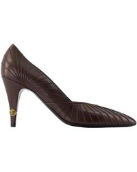 Versace - Schoenen ,Bruin ,Leer Gianni Leren Pumps 90 Mm - Lyst